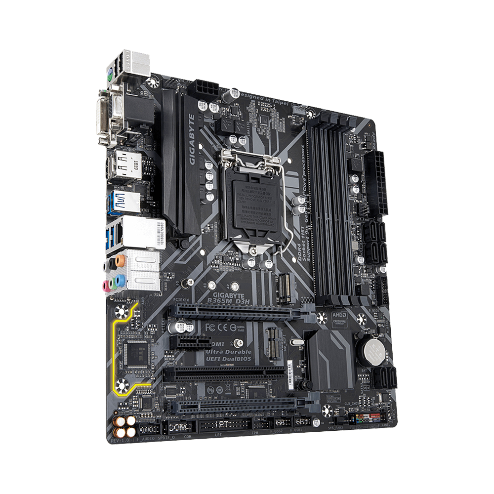GIGABYTE B365M D3H 4 RAM SLOT MOTHERBOARD